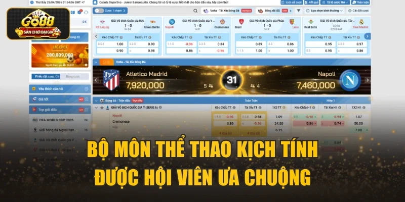 Bộ môn thể thao kịch tính, được hội viên ưa chuộng