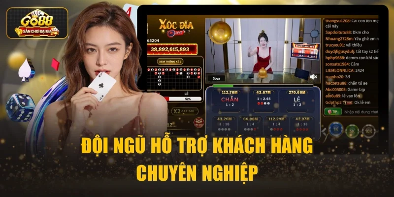 Đội ngũ hỗ trợ khách hàng chuyên nghiệp