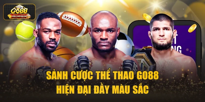 Sảnh cược thể thao Go88 hiện đại đầy màu sắc